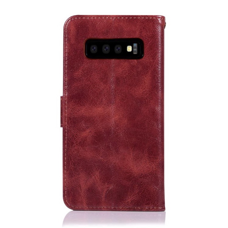เคส Samsung Galaxy S10+ #เคสฝาพับพรีเมี่ยมแบบกระเป๋าสตางค์ หนัง PU Vintage