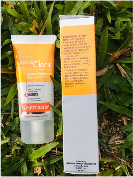 (Pre Order) Neutrogena® Rapid Clear Acne Defense Face Lotion 50ml โลชั่นบำรุงหน้าเนื้อบางเบา ลดสิว