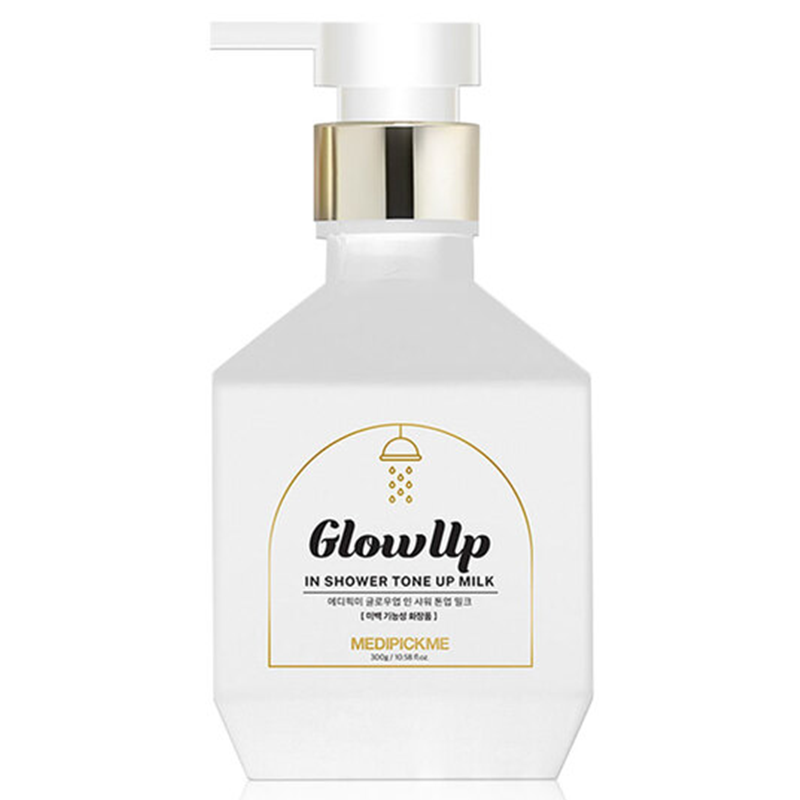 MEDIPICKME Glow Up In Shower Tone Up Milk 300g ครีมน้ำนม ช่วยให้ผิวขาวกระจ่างใส