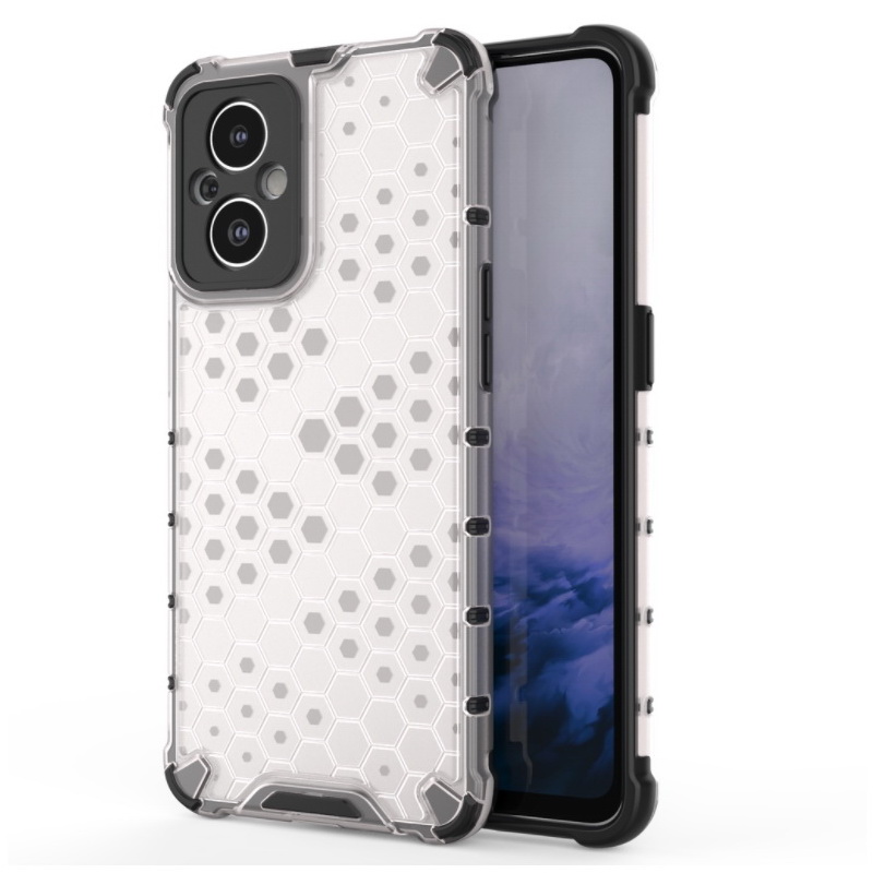 Case OPPO Reno 7z 5G #เคสฝาหลังกันกระแทก Honeycomb Shock Absorber TPU + PC + Silicone Hybrid