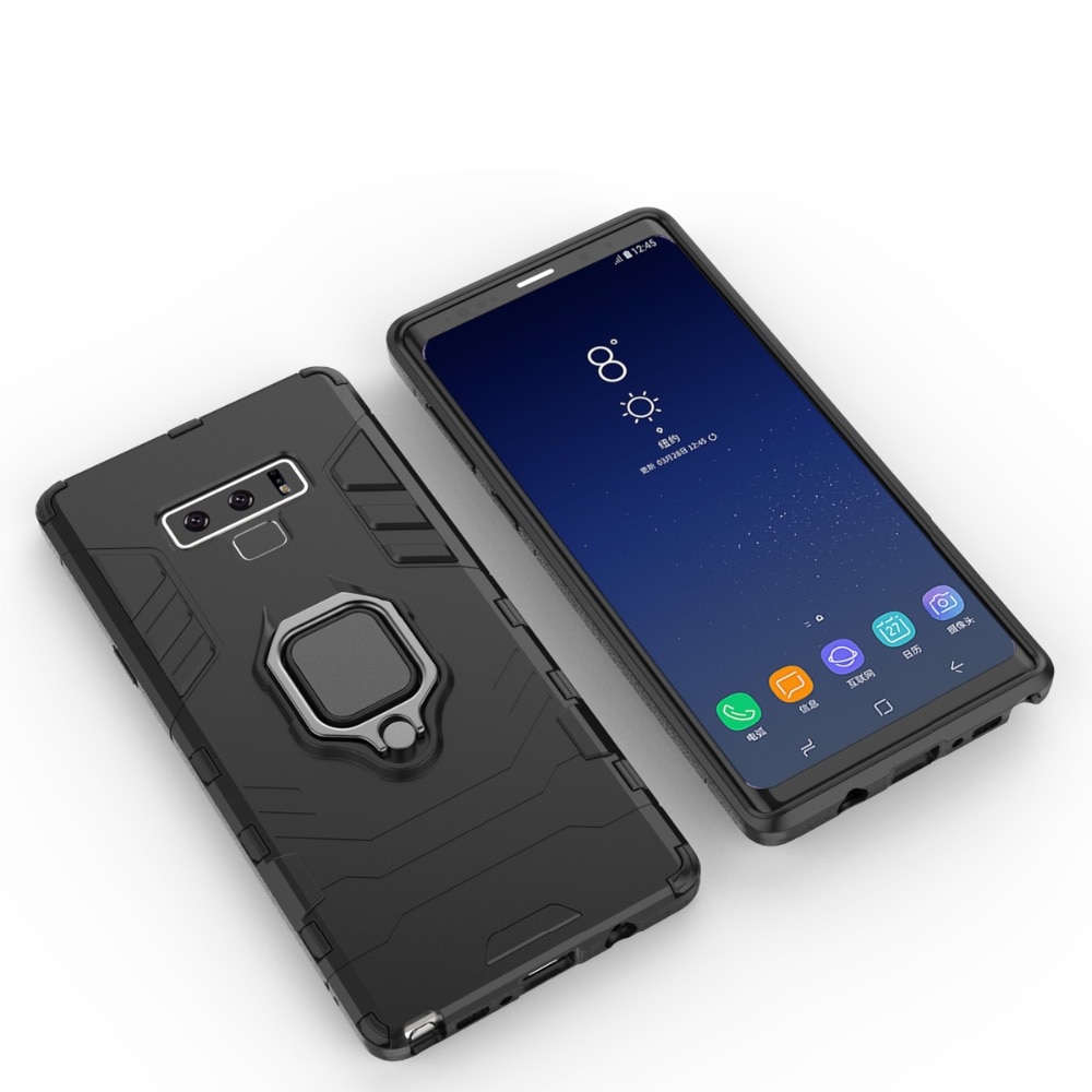 Case Samsung Galaxy Note9 N960 #เคสฝาหลังพลาสติกแข็ง +TPU Hybrid Case มีแหวนสวมนิ้วโลหะ