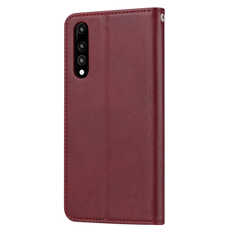 เคส Huawei P20 #เคสแบบกระเป๋าสตางค์หนัง PU มีช่องเสียบบัตรคุณภาพดี