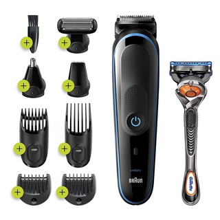 Braun® All-in-one Trimmer 5 Styling Kit 9-in-1 With Gillette Fusion5 ProGlide Razor Model MGK5280 เครื่องโกนหนวด