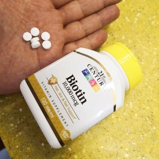 21st Century® Biotin 800 mcg 110 Tablets, 5000 mcg 110 Capsules,10000 mcg 120 Tablets ไบโอติน