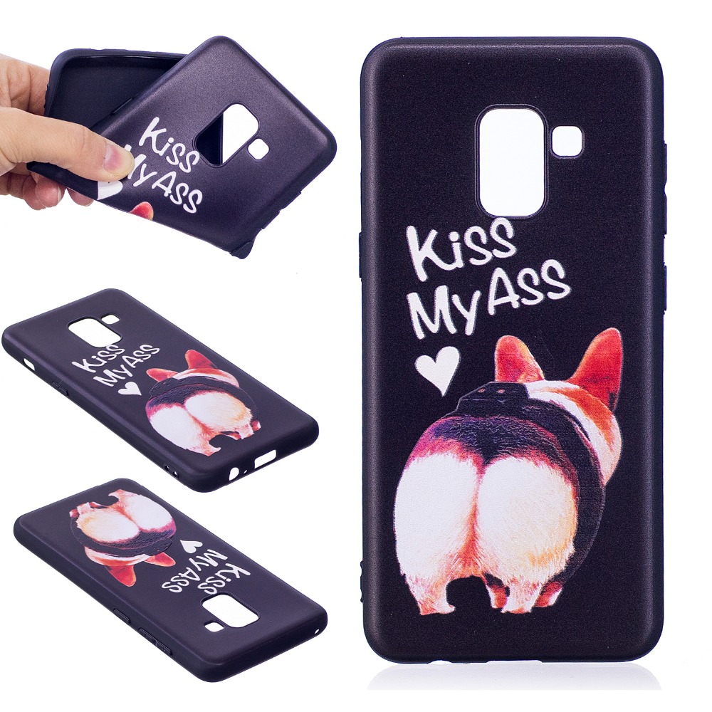 Case Samsung Galaxy A8 (2018) #เคสฝาหลัง TPU Shell Mobile Shell ลายน่ารักๆ