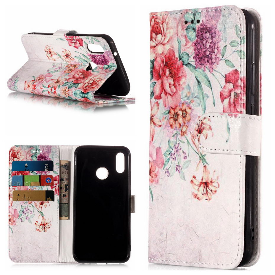 Case Huawei P20 Lite/Nova 3e #เคสฝาพับสไตล์กระเป๋าสตางค์พิมพ์ลายสวยๆ Pattern Printing Wallet Leather