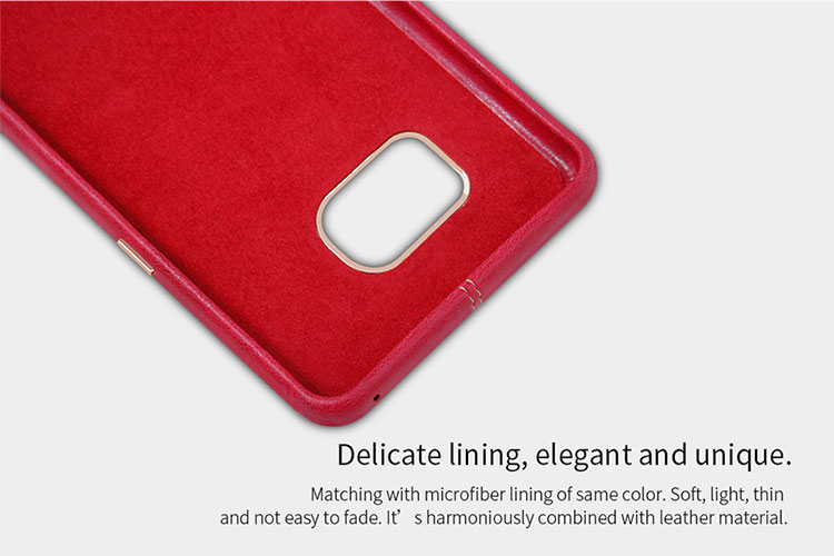 เคส Samsung Galaxy Note FE #เคสฝาหลัง NILLKIN แท้ Englon Series หนังเคลือบพลาสติกแข็งคุณภาพดี