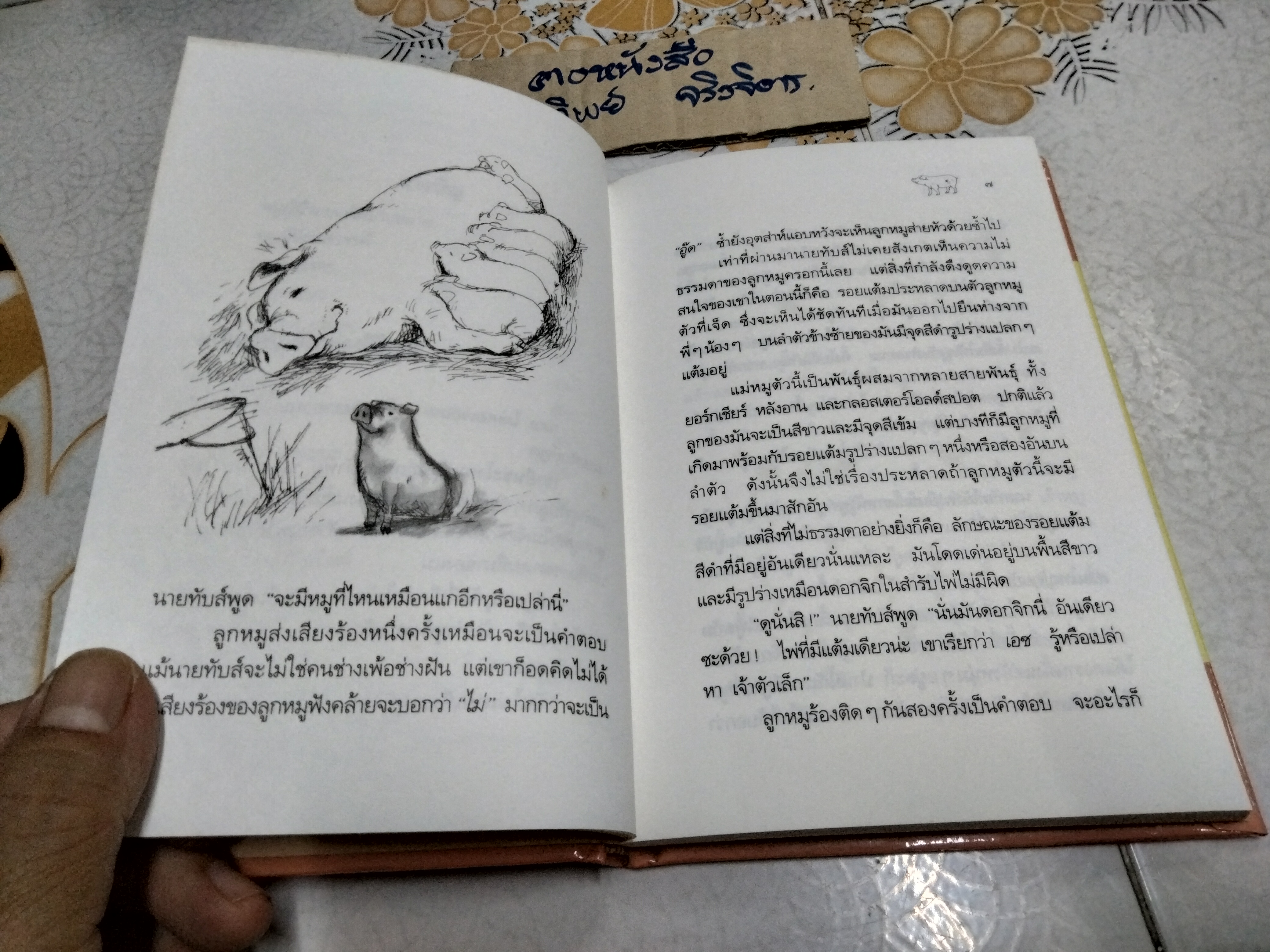 เอซ ยอดหมูอัจฉริยะ (Ace - The Very Important Pig) ดิ๊ค-คิง สมิธ เรื่อง , สาธิตา แปล (พิมพ์ครั้งแรก พ.ศ 2538)