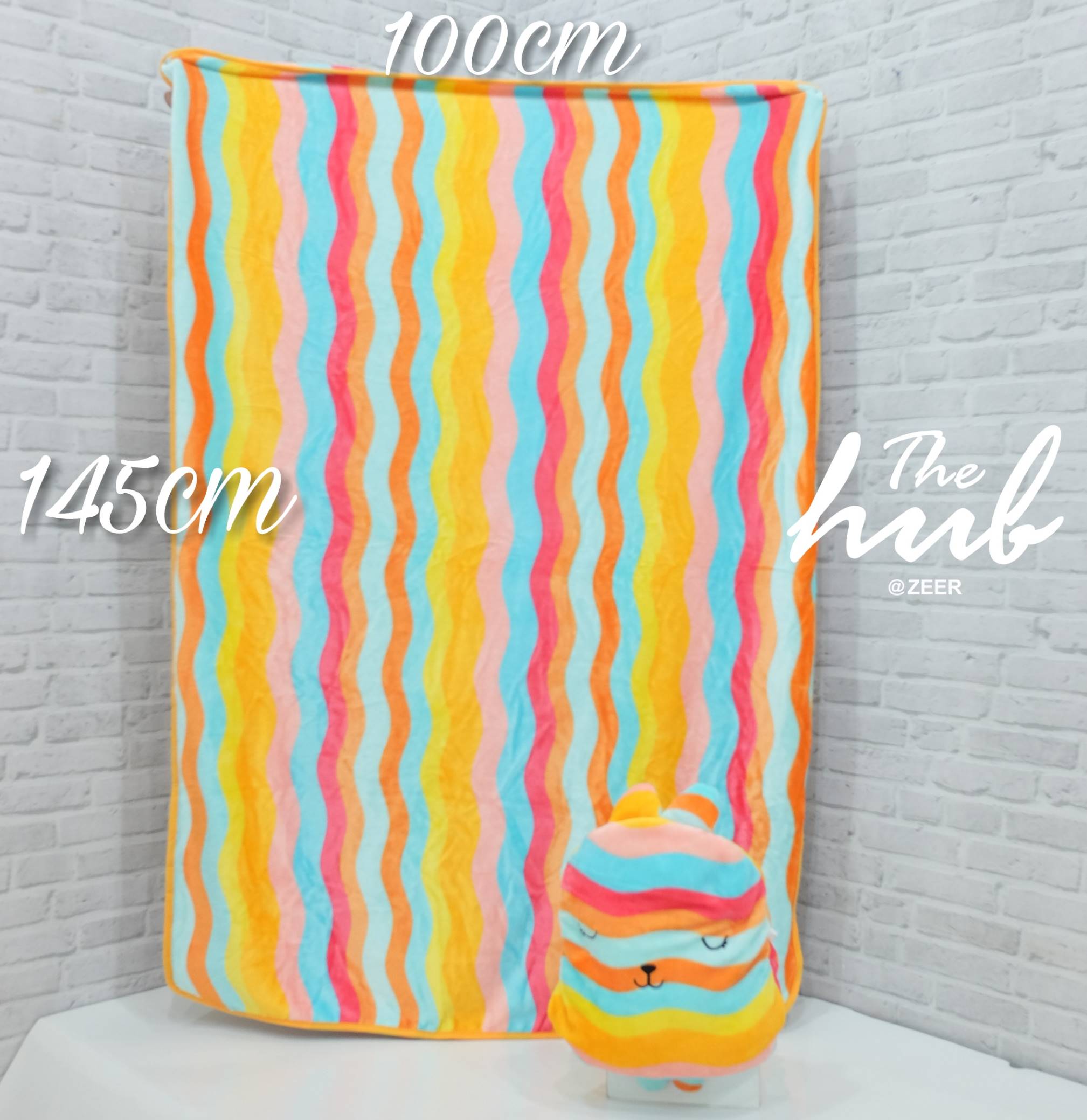 หมอนผ้าห่มคราฟคัลเลอร์ฟูล