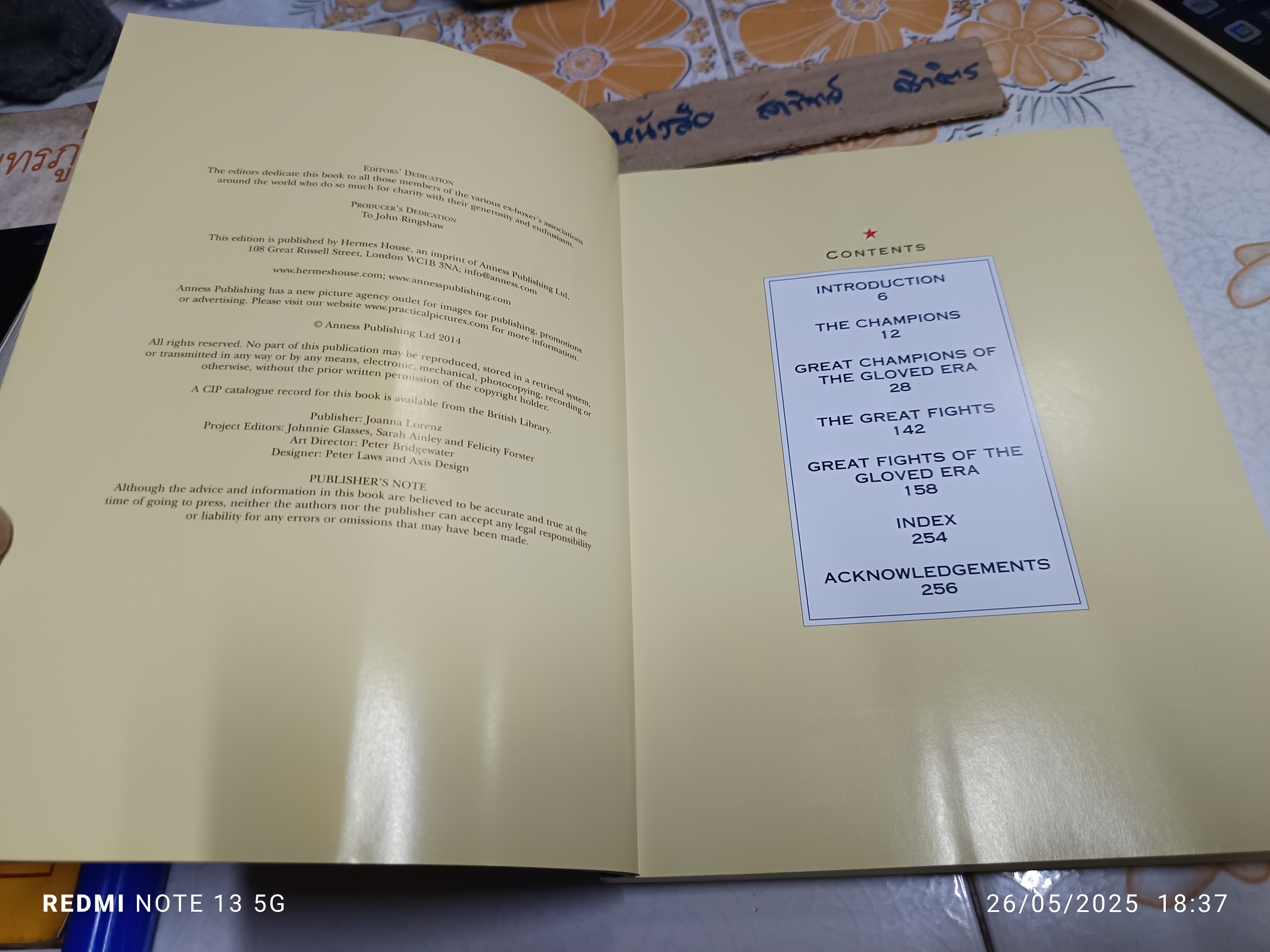 BOXING : A HISTORY OF THE FIGHT GAME FROM 1700-2005 Peter Brooke-Ball , 2014