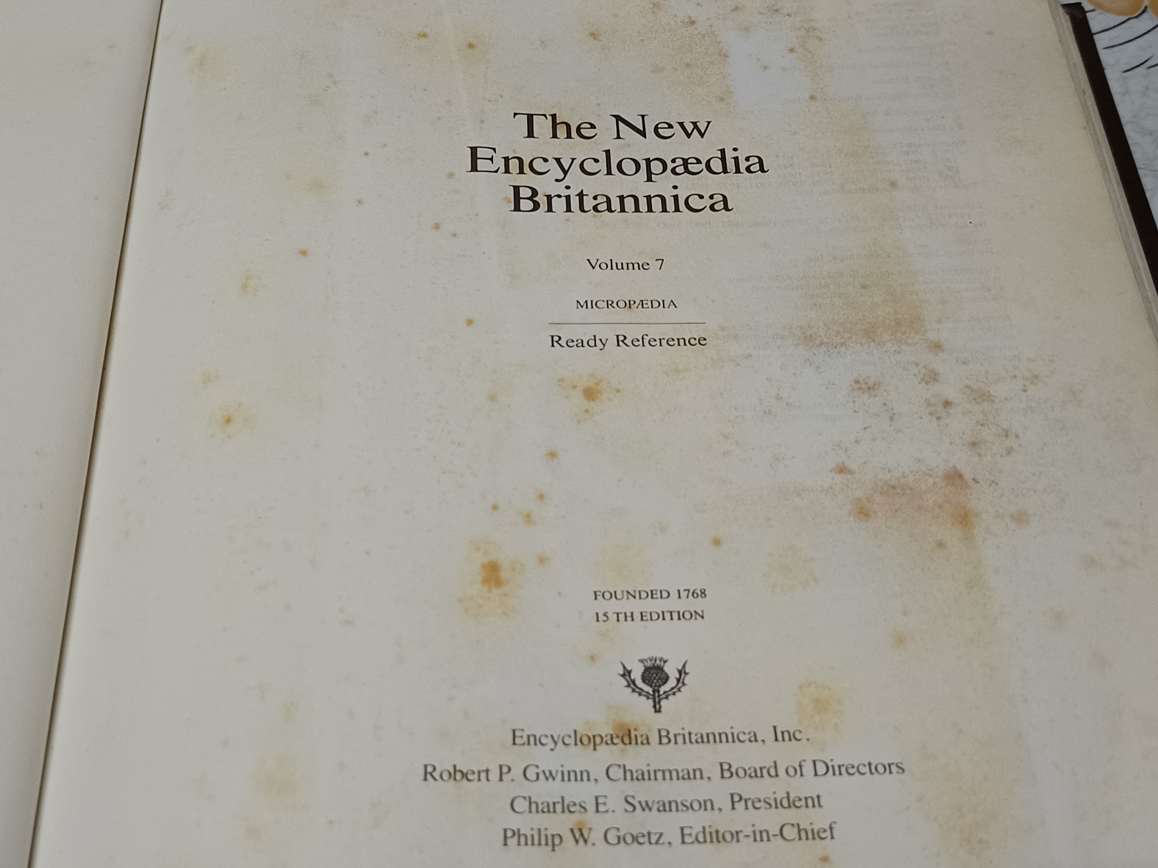 The New Encyclopedia Britannica Fifteenth Edition (1985) Volumes 1-29 + 2 “Index” Books (A-K, L-Z) ** มีตำหนิ