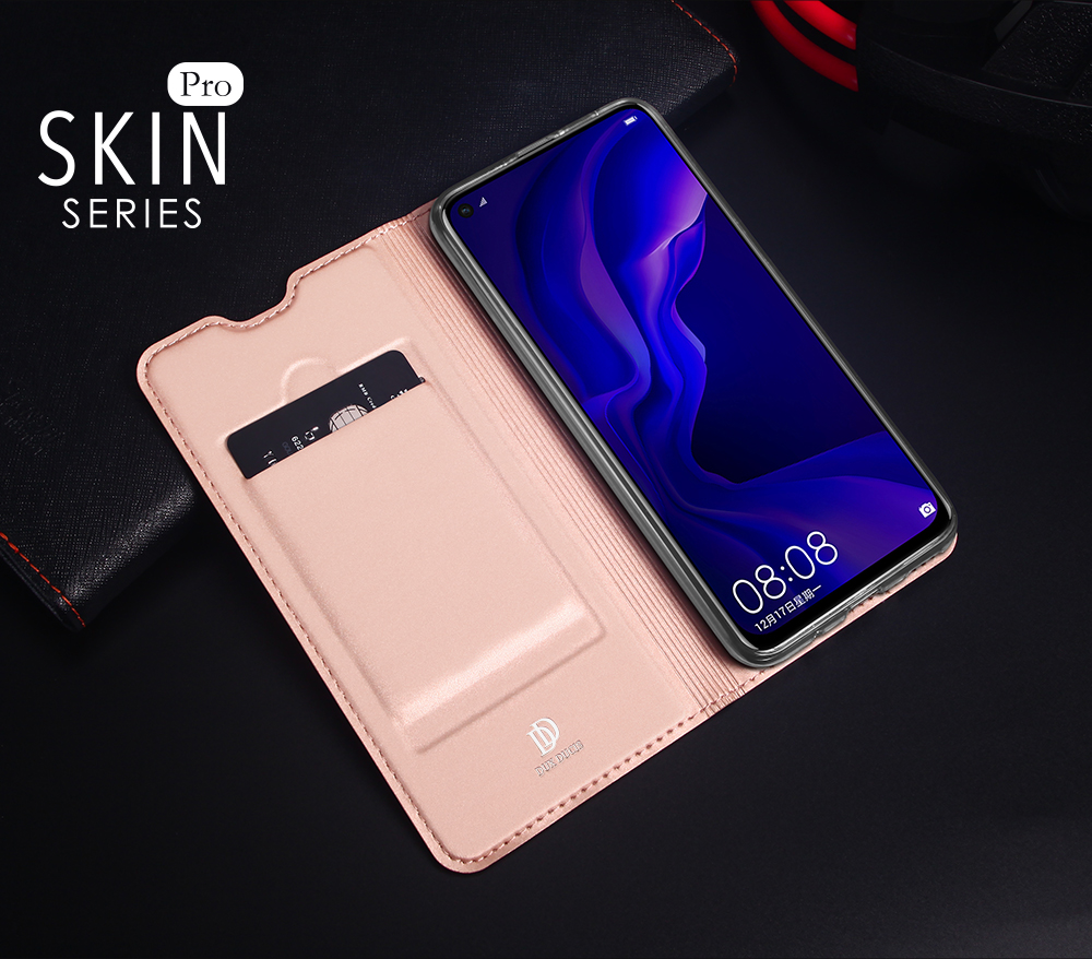 Case Huawei nova 4 #เคสฝาพับหนัง PU DUX DUCIS Skin Pro Series Auto-absorbed PU Leather คุณภาพดี