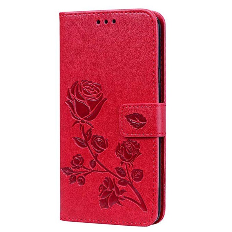 Case vivo V11 / V11 Pro #เคสฝาพับหนัง PU ลายดอกกุหลาบแบบกระเป๋าสตางค์ Imprinted Rose Leather