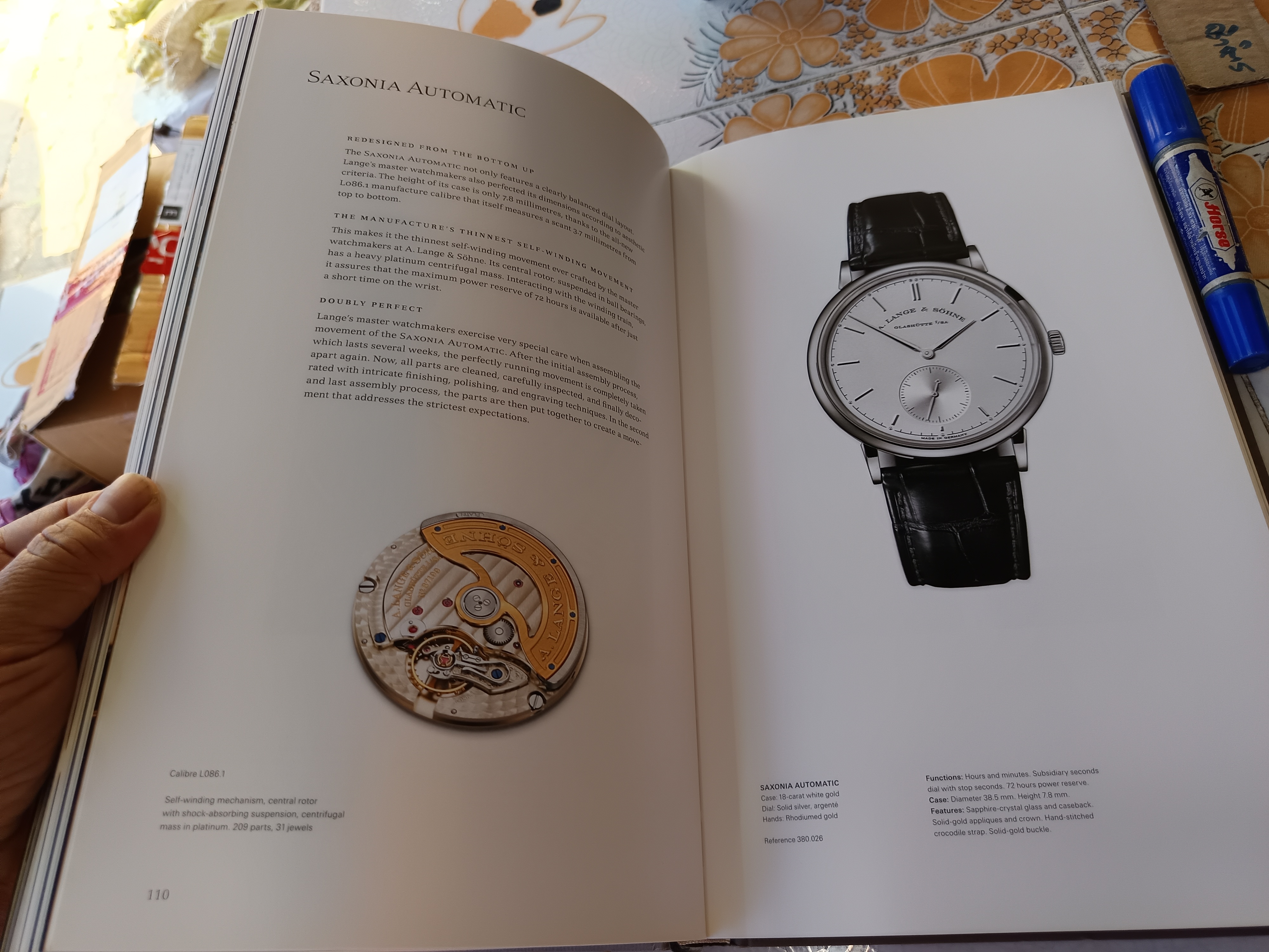 A Lange & Söhne Glashutte Edition 2014 แคตตาล็อกนาฬิกา Collectors HC Rare