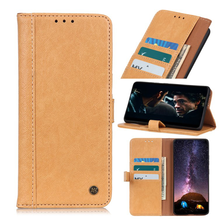 เคส Huawei Y9 Prime 2019 #เคสฝาพับ Rhino Texture Leather Cover Shell