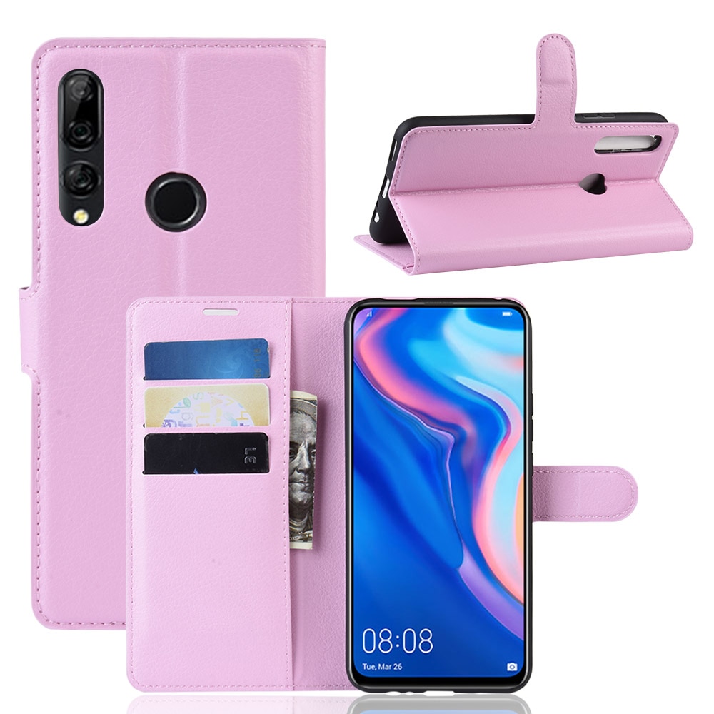 Case Samsung Galaxy A20s #เคสฝาพับสไตล์กระเป๋าสตางค์หนัง PU ผิวลิ้นจี่สีสันสวยงามทันสมัย