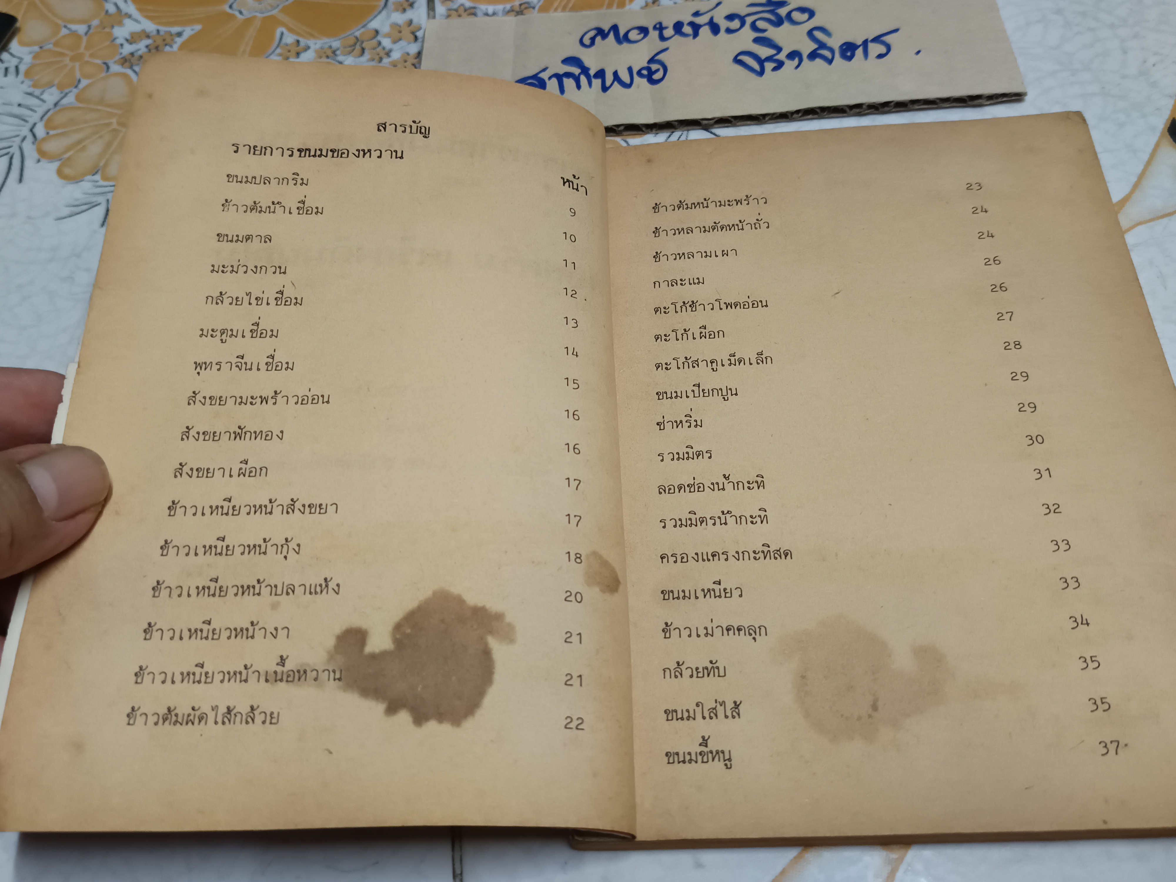 ตำรา ขนมของหวานและไอศกรีม เครื่องดื่มผลไม้ รวบรวมโดย ประพีร์ จัดพิมพ์จำหน่ายโดย สำนักพิมพ์ประดิษฐ์ **สินค้าหมด**