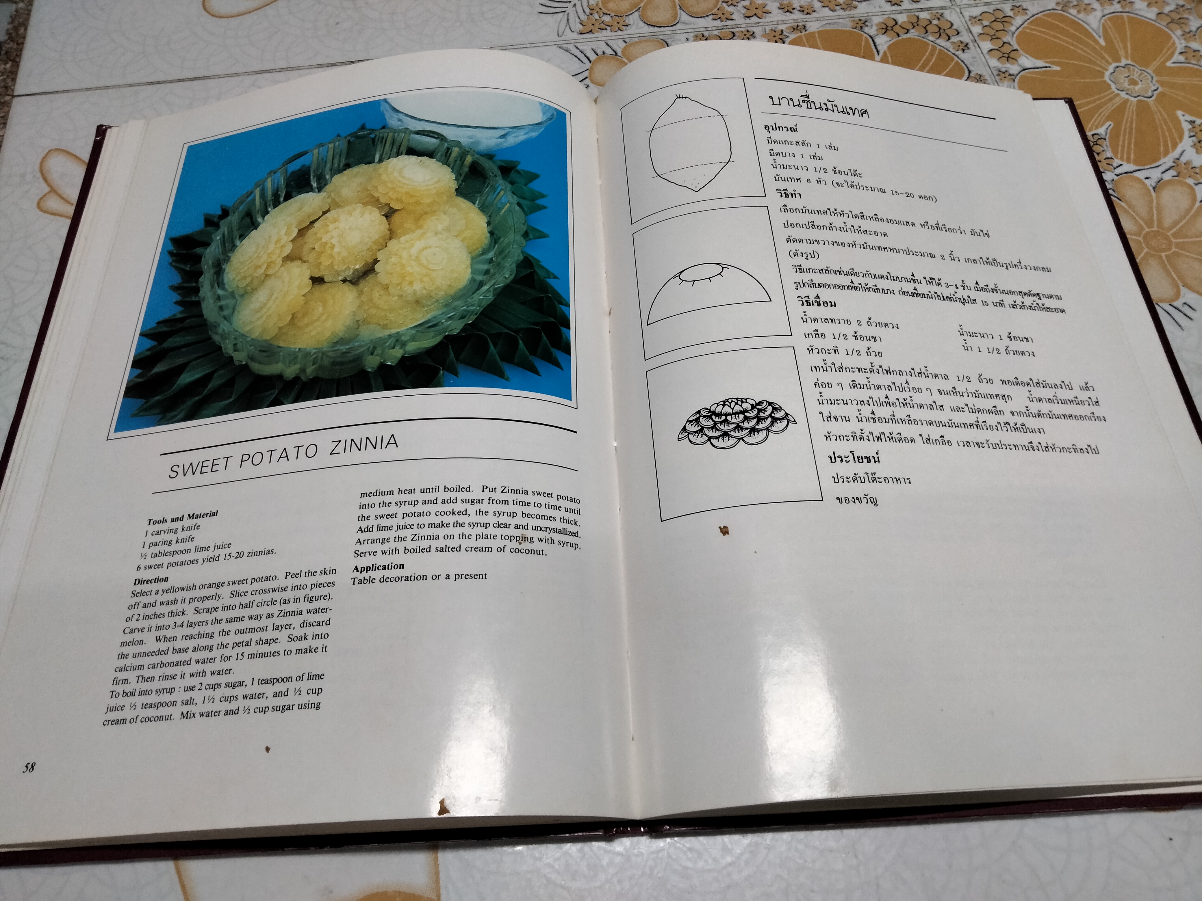 ศิลปการแกะสลักผักและผลไม้ - อ เพ็ญพรรณ สิทธิไตรย์ THE ART OF VEGETABLE AND FRUIT CARVING BY PENPAN SITTITRAI **สินค้าหมด**