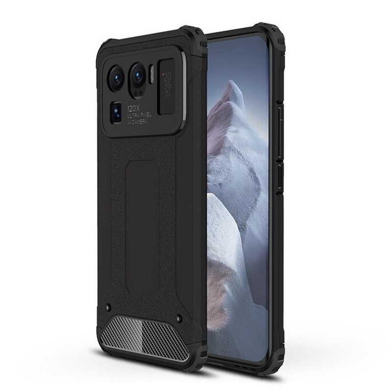 Case Xiaomi Mi 11 Ultra #เคสฝาหลังเกราะป้องกัน ไฮบริด พลาสติก+TPU Heavy Duty Rugged Hybrid