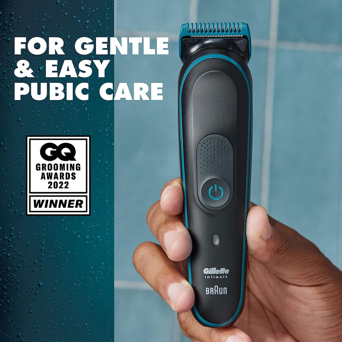 Gillette® Intimate Pubic Hair Trimmer Model:5544 ยิลเลตต์ เครื่องโกนขนไฟฟ้า สำหรับผู้ชาย ใช้งานได้ทั้งแบบเปียกและแห้ง