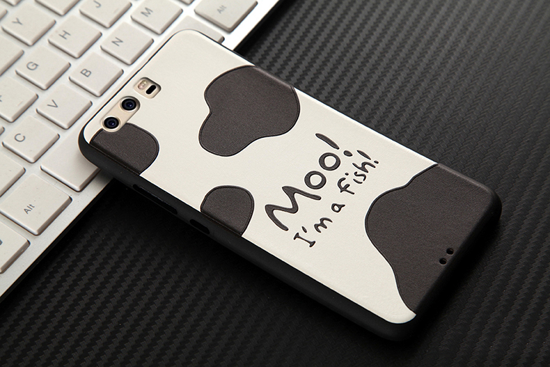 Case Huawei P10 Plus #เคสฝาลายนูน 3D Embossment TPU Mobile Shell สวยงาม