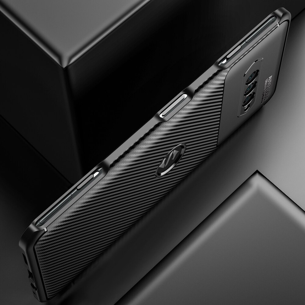 Case Xiaomi Black Shark 4 #เคสฝาหลังนิ่ม Carbon Fiber Anti-drop TPU Protection