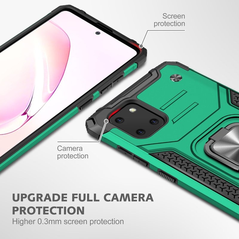 Case Samsung Galaxy Note 10 Lite #เคสฝาหลัง Hybrid TPU+PC มีแหวนสวมนิ้ว