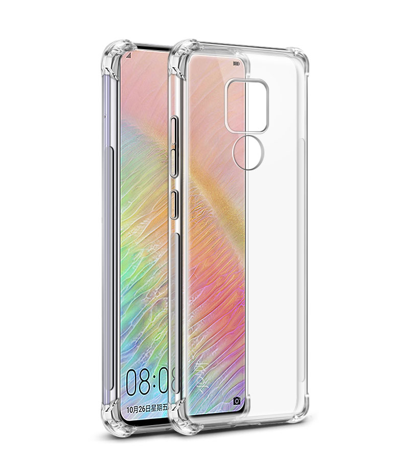 Case Huawei Mate 20 X #เคสฝาหลังSkin Feel Anti-drop TPU Case + ฟิล์มกันรอย Explosion-proof Screen Film