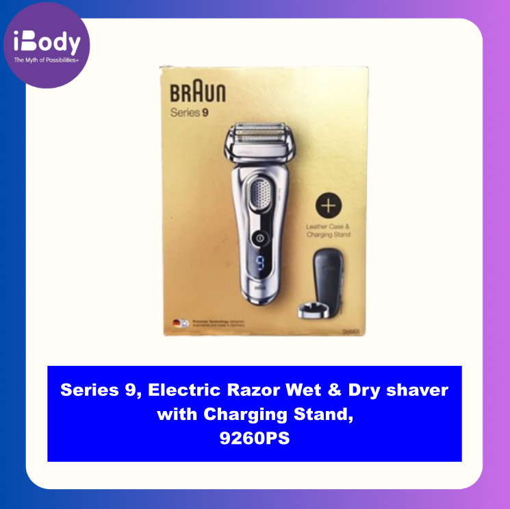[Braun] Series 9, Electric Razor Wet & Dry shaver with Charging Stand, 9260PS เครื่องโกนหนวดไฟฟ้า พร้อมแท่นชาร์จ