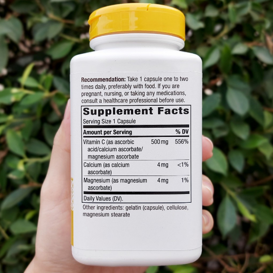 (Pre Order) Nature's Way® Buffered C-500 mg 250 Capsules วิตามินซี สูตรบัฟเฟอร์ ไม่เป็นกรด