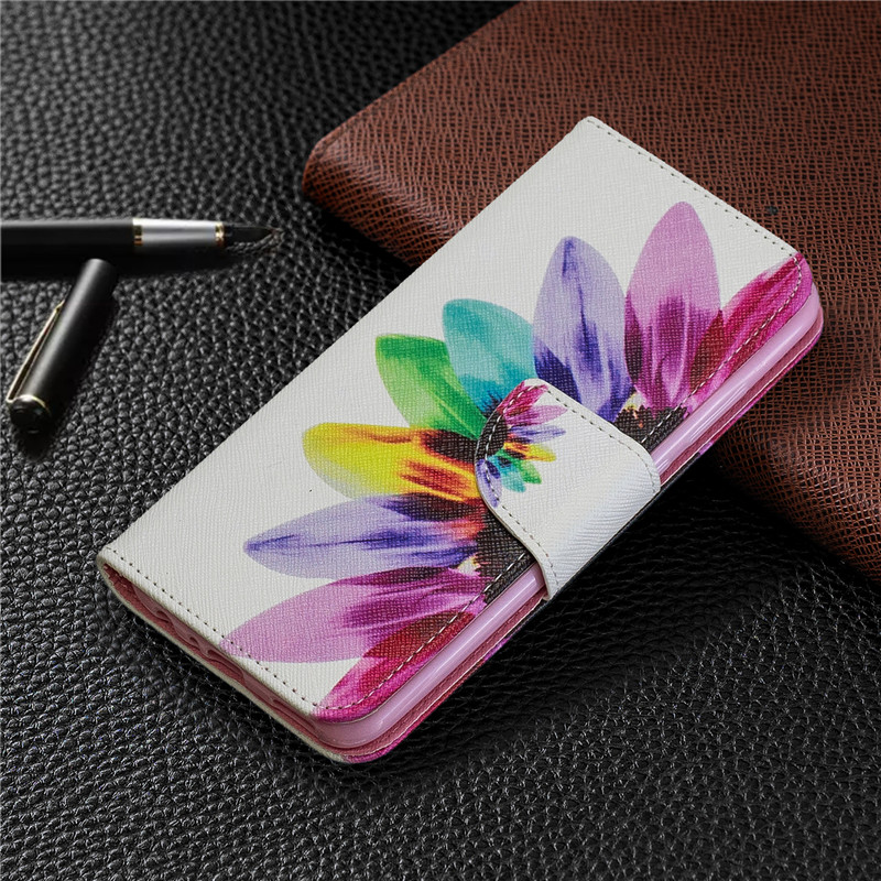 เคส Huawei Y9 Prime 2019 #เคสฝาพับกระเป๋าสตางค์หนัง PU พิมพ์ลายสวยๆ Pattern Printing Leather Wallet