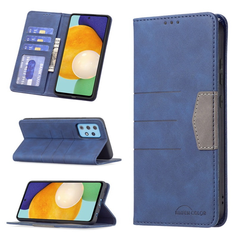 เคส Samsung Galaxy A72 / A72 5G #เคสฝาพับหนัง PU สไตล์กระเป๋าสตางค์พร้อมช่องใส่การ์ด Luxury Flip Stand Card Phone Leather Wallet Cover Casing