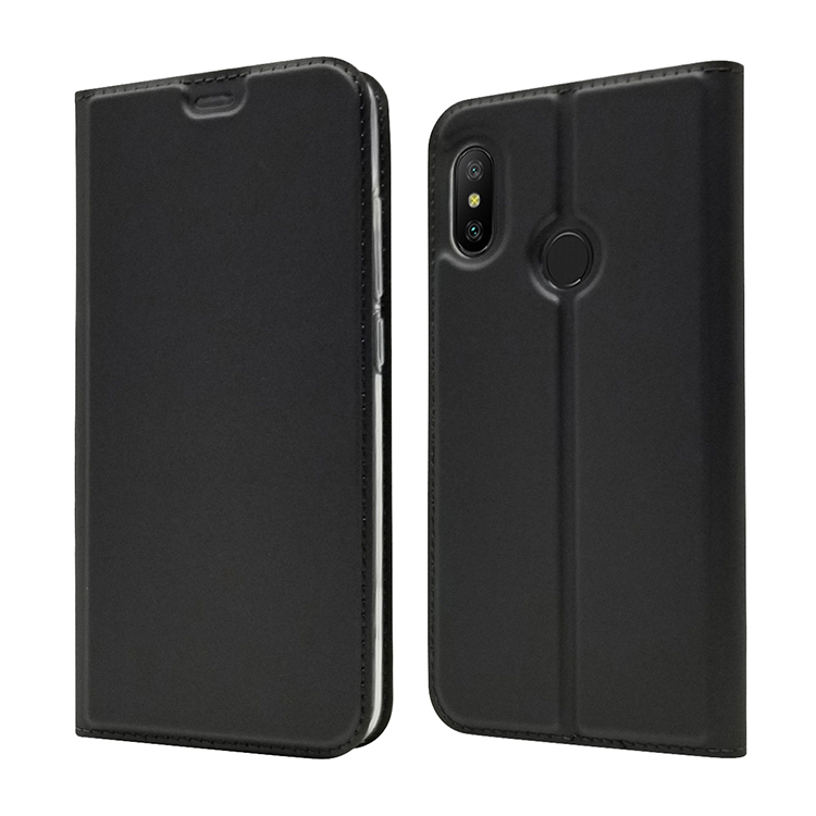 Case Xiaomi Mi A2 #เคสฝาพับหนัง PU Magnetic Adsorption Stand Leather Card Holder