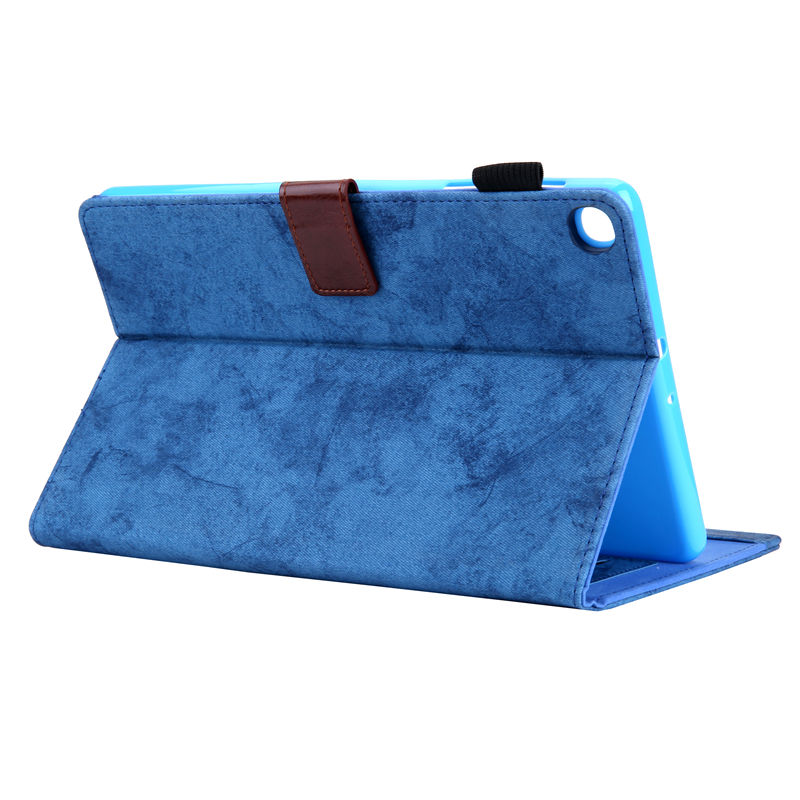 เคส Samsung Galaxy Tab A7 Lite 8.7" (T220,T225) #เคสฝาพับหนัง PU มีช่องใส่บัตร Business Style Auto Wake & Sleep Leather Case with Card Storage