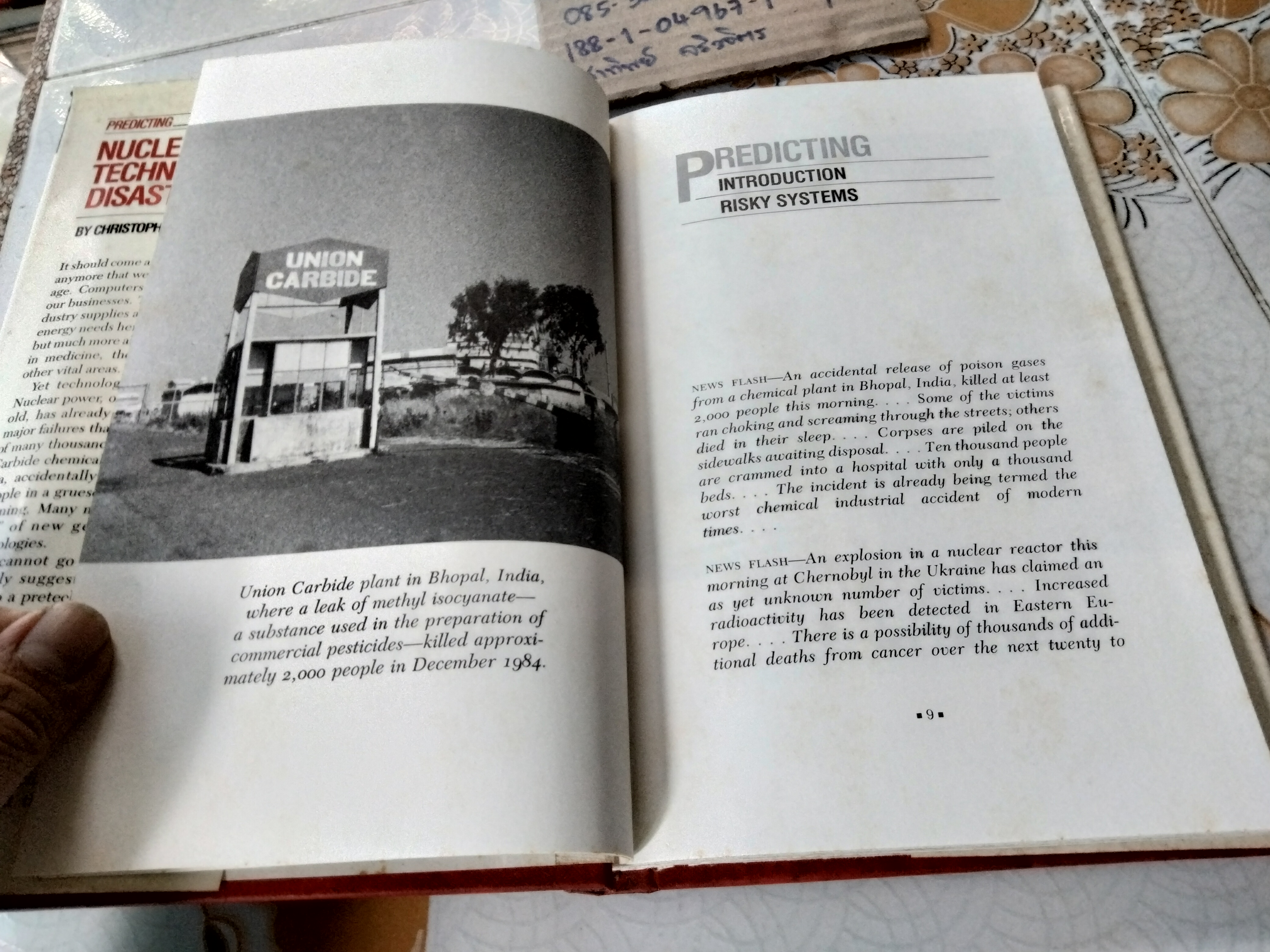 Predicting Nuclear and other Technological Disasters By CHRISTOPHER LAMPTON ,1989