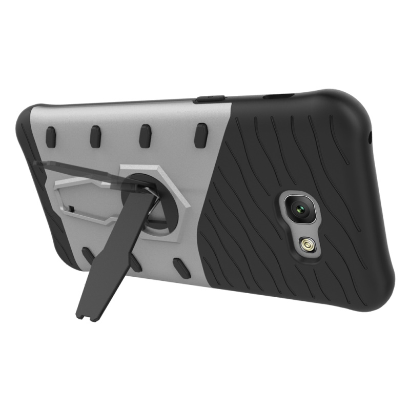 เคส Samsung A5 2017 #เคสฝาหลัง Armor Kickstand PC TPU Hybrid - สีแดง พร้อมส่ง