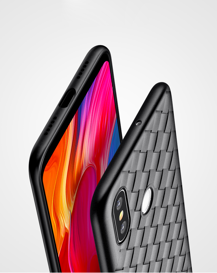 Case Xiaomi Mi 8 (6.21 นิ้ว) #เคสฝาหลัง TPU BENKS Woven Pattern Heat Dissipation รูปแบบการทอช่วยระบายความร้อน