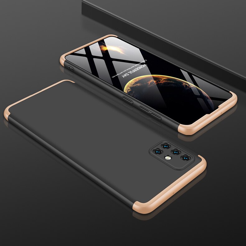 Case Samsung Galaxy A71 5G #เคสฝาหลังพลาสติกแข็ง Detachable All-wrapped Matte แยกชิ้นได้