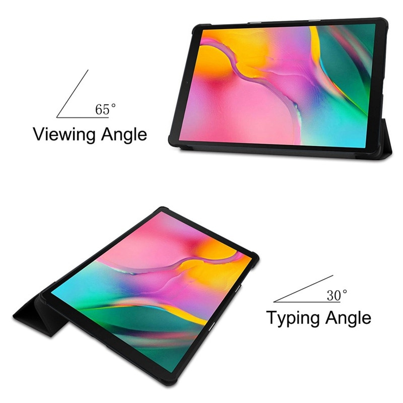 Case Samsung Galaxy TAB A 10.1 2019 SM-T510/SM-T515 #เคสฝาพับหนัง PU แบบ 3 พับ Tri-fold Stand Leather Smart Tablet