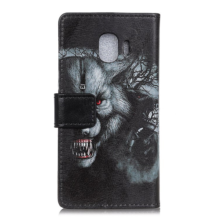 Case Samsung Galaxy J2 Pro 2018 #เคสฝาพับแบบกระเป๋าสตางค์หนัง PU มีช่องเสียบบัตร