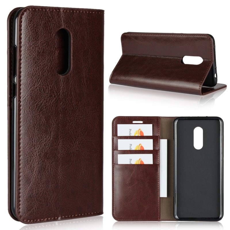 Case Xiaomi Redmi 5 Plus #เคสฝาพับสไตล์กระเป๋าสตางค์หนังแท้คุณภาพดีราคาถูก