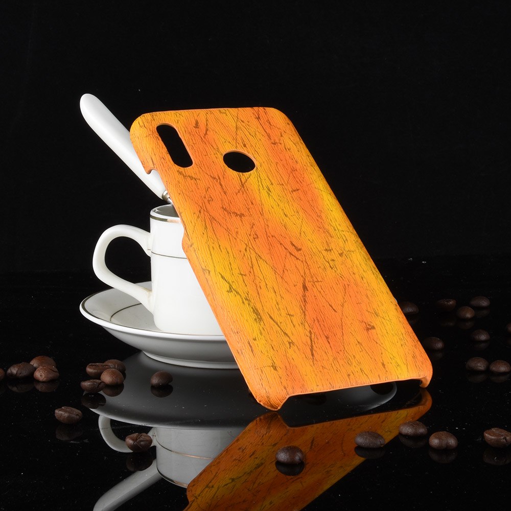 เคส Huawei nova 3i #เคสฝาหลังพลาสติกแข็งเคลือบผิวลายไม้สีสันสดใส Wood Texture PU Leather Coated