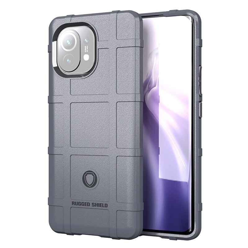เคส Xiaomi Mi 11 #เคสฝาหลัง Rugged Shield Series Soft Silicone Shock Absorption Matte กันกระแทก