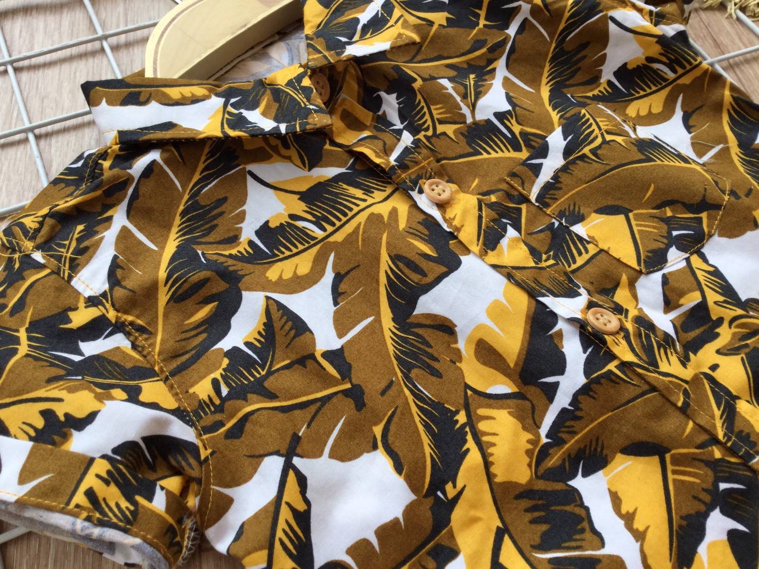 เสื้อเชิ้ตเด็ก สไตล์วินเทจ