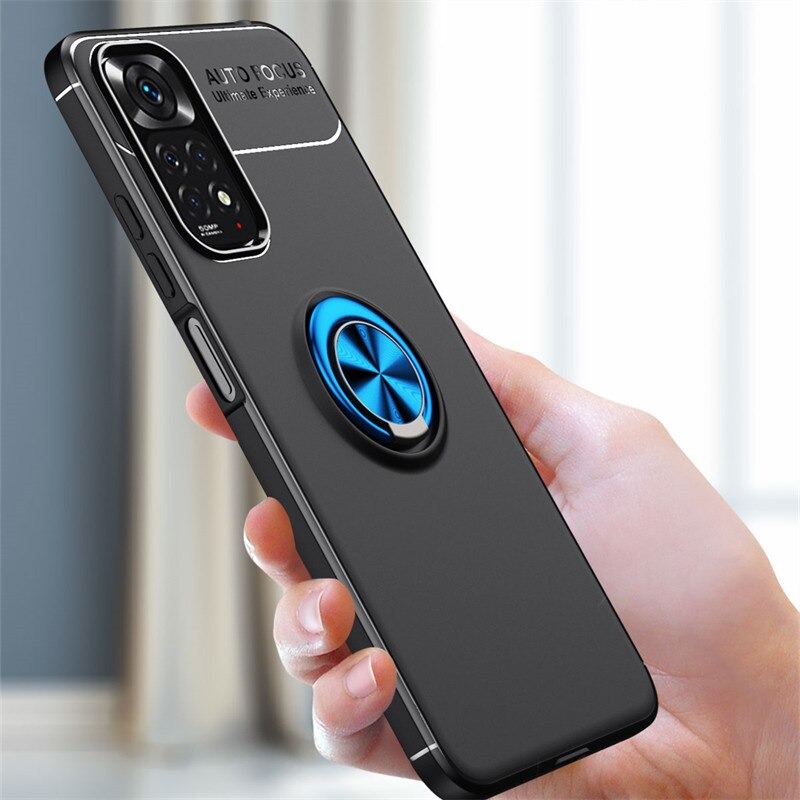เคส Redmi Note 11 / Redmi Note 11S #เคสฝาหลัง TPU Finger Ring Kickstand (แผ่นโลหะแบบ Built-in)