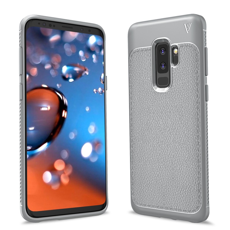 Case Samsung Galaxy S9+ G965 IVSO Gentry Series #เคสฝาหลัง TPU เคลือบหนัง PU คุณภาพดี