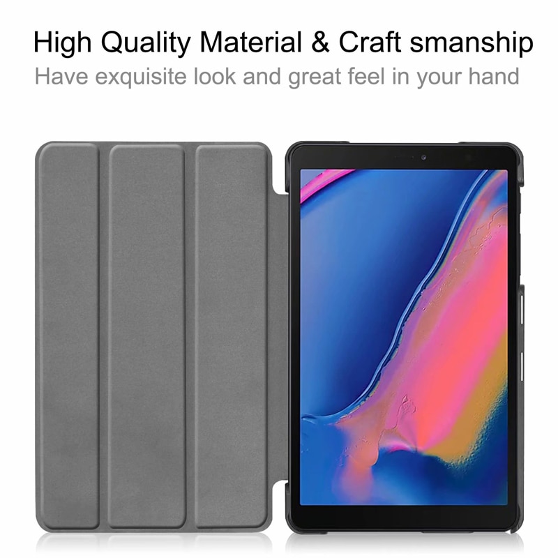 เคส Huawei MediaPad M6 8.4 #เคสฝาพับหนัง PU พิมพ์ลาย Patterned Tri-fold Stand Leather Smart Case