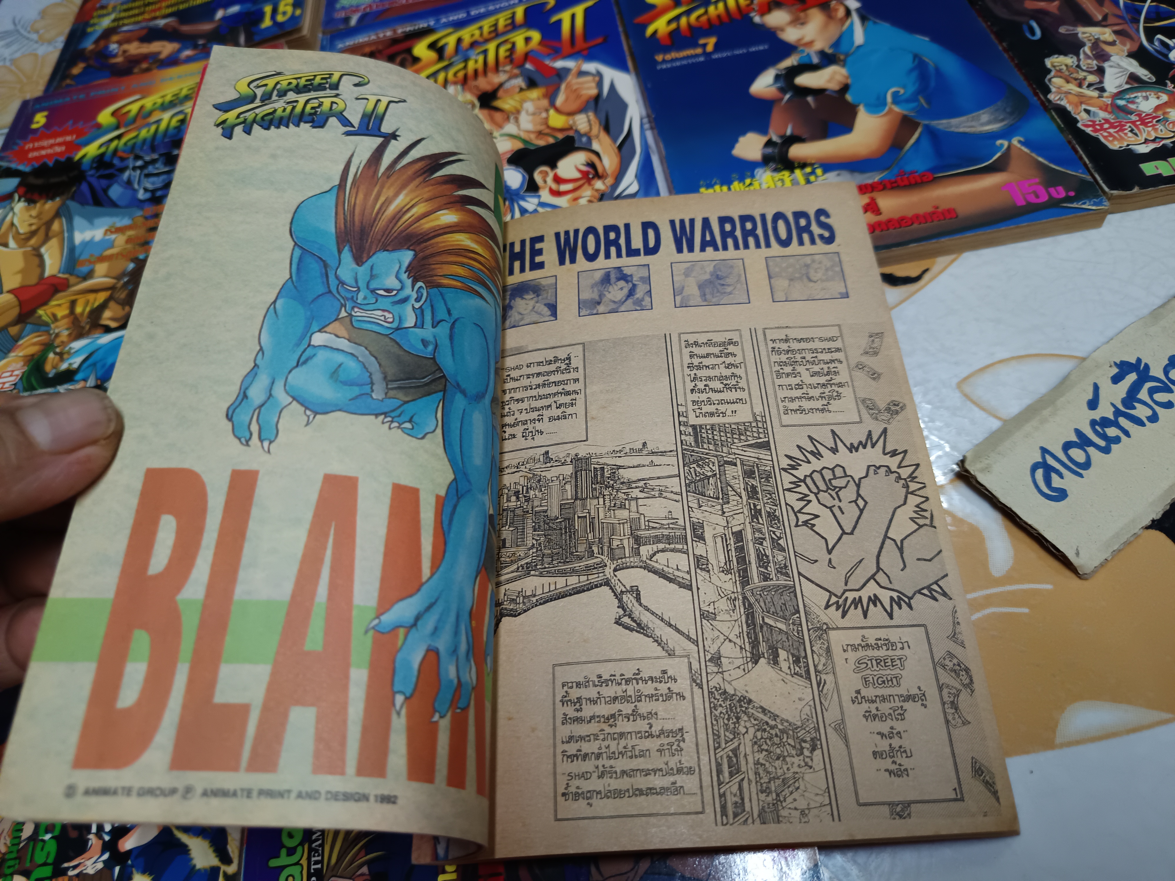 STREET FIGHTER II (เล่ม 1-11 พิมพ์ออกมาแค่นี้) + เล่มพิเศษ พิมพ์เก่า อนิเมท Animate **สินค้าหมด**