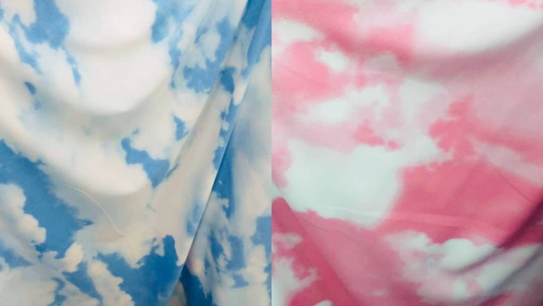 Set เสื้อกับกางเกงขายาว โทนท้องฟ้า