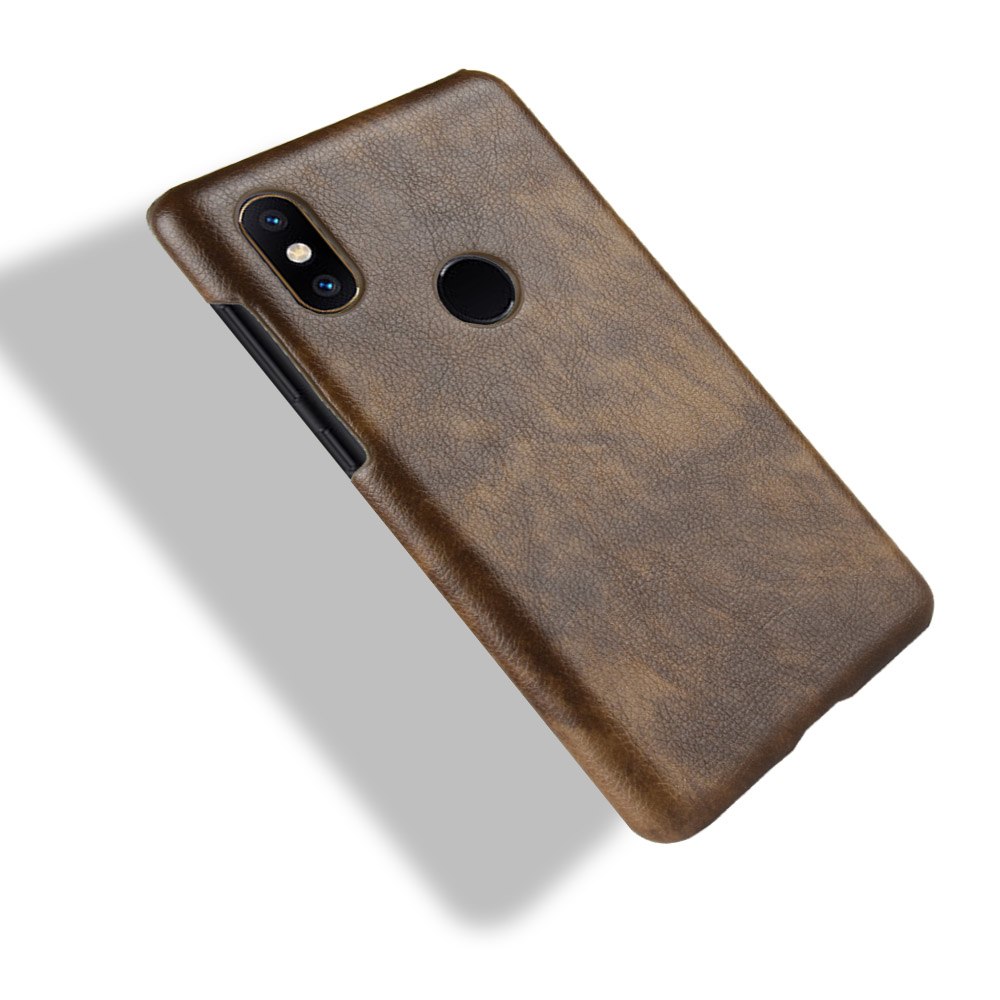 เคส Xiaomi Mi Mix 3 #เคสฝาหลังพลาสติกแข็งเคลือบหนัง PU ลายผิวลิ้นจี่ Litchi Skin Leather Coated